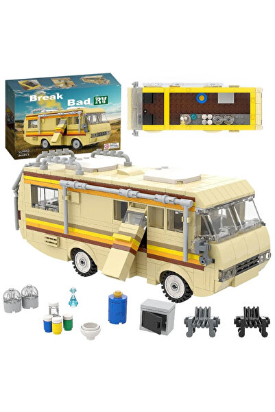 Choice1 مجموعة بناء مركبة سكن متنقلة مع صندوق، 360 قطعة، مختبر طبخ مستوحى من ...