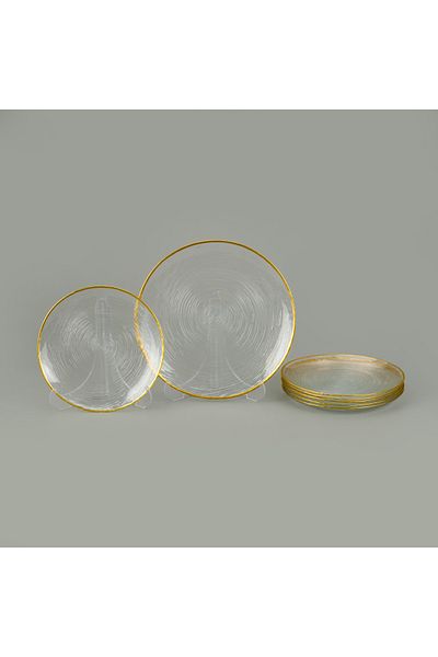 Evidea Kitchen Paloma 7 Piece Pastry Set - Transparent / Gold
