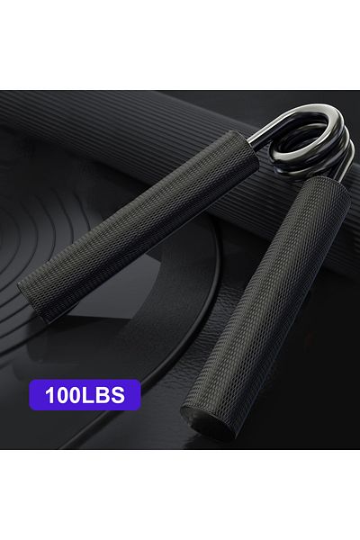 Choice Black(100LBS) Grip Strength Trainer 100-300lbs 1PC Fitness Metal Hand Gripper Non-Slip Forearm Muscl
