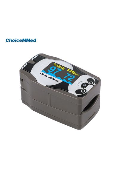 Choice dark coffee ChoiceMMed Pediatrics Finger Pulse Oximeter Blood Oxygen Saturation Meter Heart Rate Mon