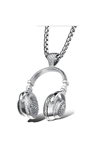 Choice قلادة وسماعات رأس من سبائك معدنية من الفضة الأوروبية وإكسسوارات موسيقى...