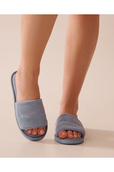 La Vie en Rose Terry Velour Slippers