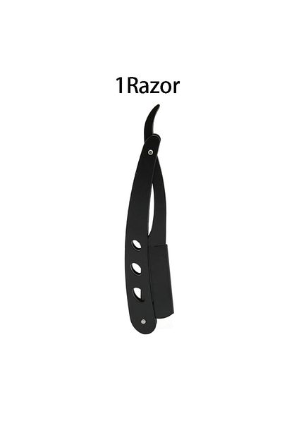 Choice 1razor And 40blades Straight Shaver Arm, Men's Folding Manual Shaver, Men's Shaver, Razor Sharp Blad
