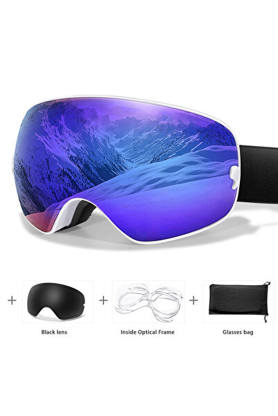 Choice SA9-LS1-OA نظارات تزلج رياضية خارجية للرجال والنساء مضادة للضباب ومضاد...