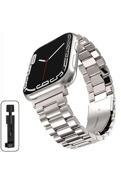 Choice Series 10 42mm Starlight Stainless Steel Strap For Apple Watch 46mm Ultra 49mm Metal Wristband Brace