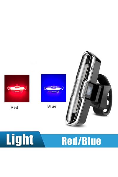 Choice Red Blue Bike Light Taillight LED Ultra Bright USB Charging Safety Warning Bicycle Rear Light Night