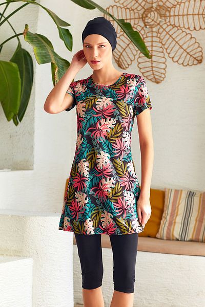 ROZAMAY 3601 Black Mine's Scanty Sleeves and Half Covered Pattern