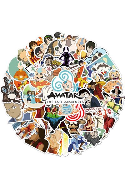 Choice 50PCS 50PCS Avatar The Last Airbender Anime Stickers Skateboard Guitar Laptop Motorcycle Luggage Cla