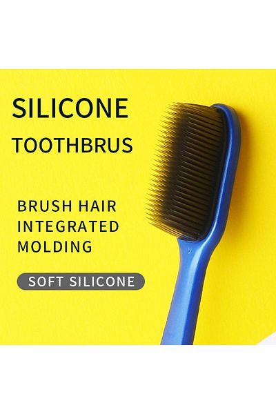 Choice 4 Toothbrushes Nano Silicone Toothbrush 4 Packages Adult Specific Toothbrush Suitable For People Wit