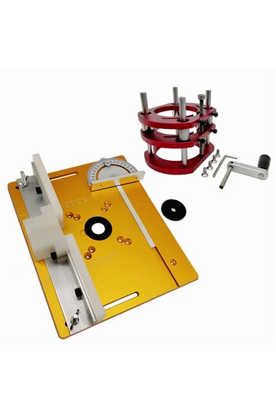 Choice Set C Aluminum Router Table Insert Plate Router Lift Kit for 65mm Diameter Motors Woodworking Workbe