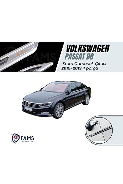 Leonacs Fams Otomotiv Vw Passat B8 R-line Krom Çamurluk Çıtası 4 Parça 2015-2019