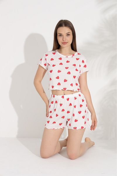 GİYDİNGİYDİN Short Sleeve Shorts Pajama Set