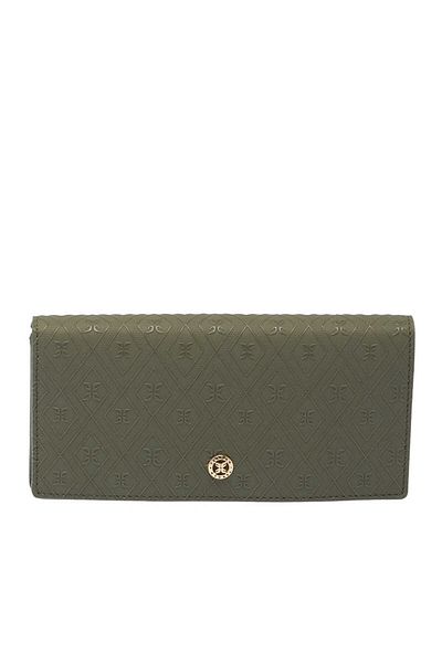 Tergan Green Print Women's Wallet - S1Cb 00055817 -T5I
