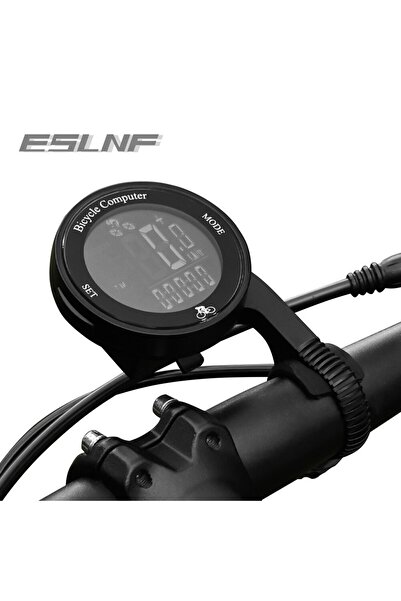 Choice جهاز كمبيوتر لاسلكي للدراجات ESLNF أبيض، عداد مسافات متعدد الوظائف بشا...