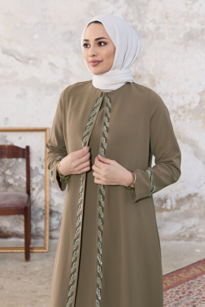 VAVİNOR Βραδινό φόρεμα Lara Plus Size - Mink