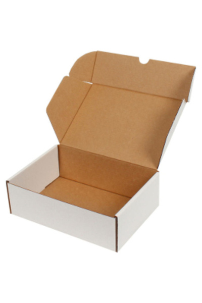 Kolicim 10x10x4,5cm Kilitli Kutu - 0,2 Desi Kutu - Tek Oluklu Kutu - Beyaz - ...