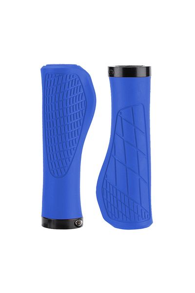 Choice Blue 1Pair MTB Bicycle Grips Shockproof Bike Handlebar Cover Anti-Slip Lockable Grips Ergonomic Cycl