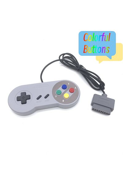 Choice لوحات ألعاب بديلة ملونة لجهاز SNES لجهاز SFC 16 بت، مقبض وحدة تحكم ألعاب الفيديو، بعقب أرجواني ملون