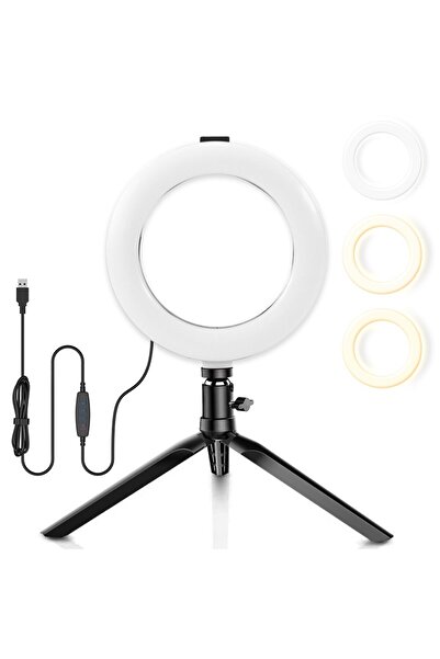 Choice حلقة إضاءة مكتبية مقاس 16 سم، حلقة إضاءة LED قابلة للتعتيم مقاس 16 سم ...