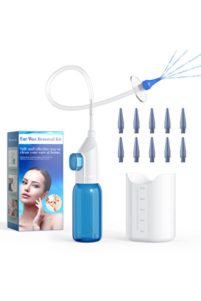 Choice1 أداة إزالة شمع الأذن E10، نظام غسل الأذن اليدوي، منظف أذن آمن وفعال ل...