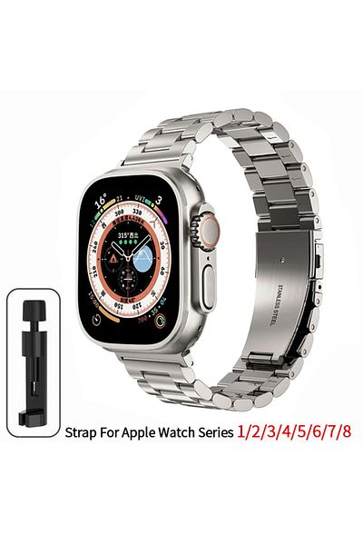 Choice Series 10 46mm Titanium Color Stainless Steel Strap For Apple Watch Band 45mm Ultra 49mm 41mm 40mm 4