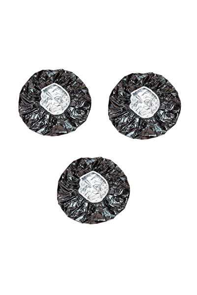 choice2 مجموعة من 3 قطع سوداء 3/6 قطع قبعة استحمام وردية عازلة للحرارة من رقا...