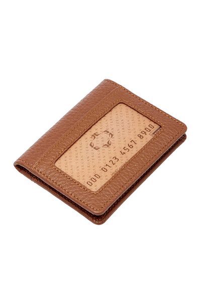 Tergan Tan Genuine Leather Unisex Credit Card Holder - S1Kk00001666-B67