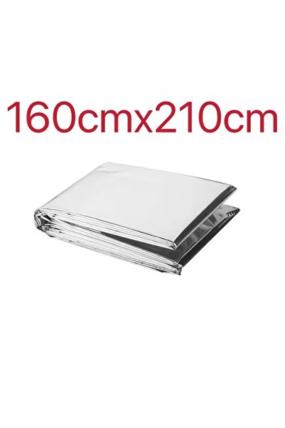 Choice طقم خيمة طوارئ فضية لشخصين، خيمة أنبوبية من المايلر، كيس نوم مقاوم للماء