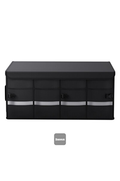 Baseus صندوق تخزين سيارة من سلسلة OrganizeFun - سعة 60 لترًا - أسود عنقودي