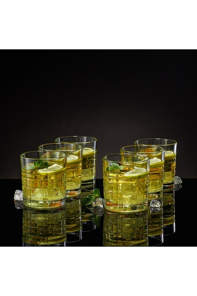 Ambition Set of 6 whiskey glasses 325ml, glass, Jack