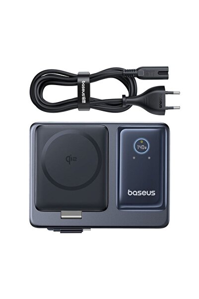 Baseus Nomos 5in1 Qi2 140W Masaüstü Şarj Cihazı siyah