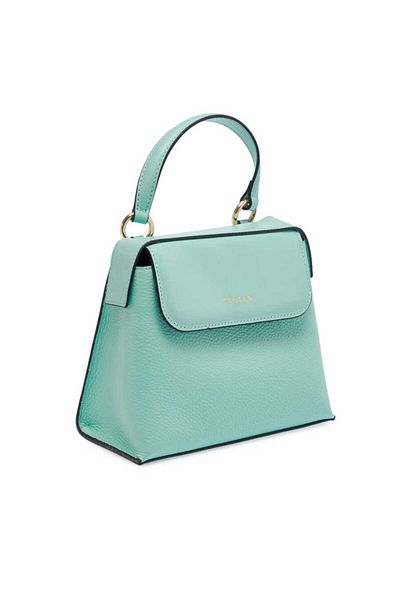 Tergan Blue Genuine Leather Women's Handbag - S23K1Bc80128-S3Z