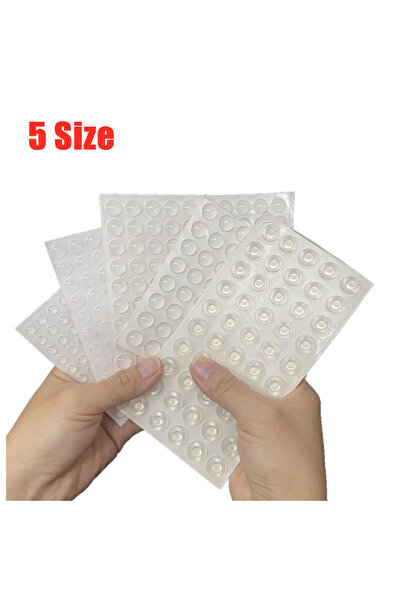 Choice 11 مم × 5 مم × 64 قطعة، وسادات عازلة شفافة من المطاط السيليكوني، سدادة...