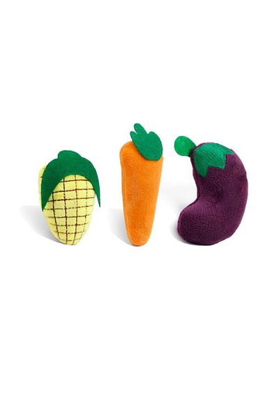 Glipet Plush Vegetable Fruit Cat Toy 8 cm