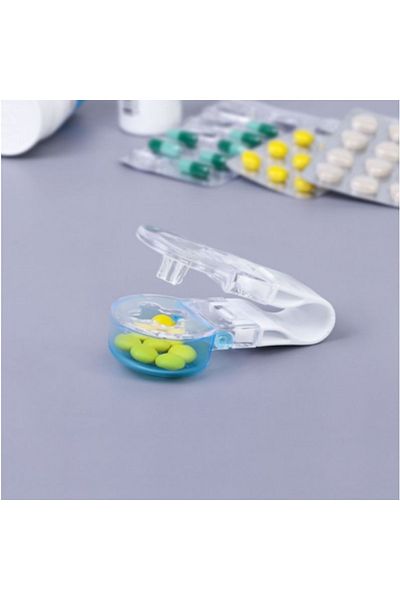 Choice1 Transparent 1pc Portable Pill Taker Remover with Medicine Box Household Gadgets, Tablets, Pills Ass