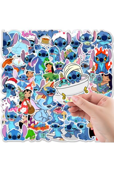 Choice 50PCS 10/30/50PCS Disney Cute Cartoon Stitch Stickers DIY Phone Guitar Laptop Luggage Skateboard Gra