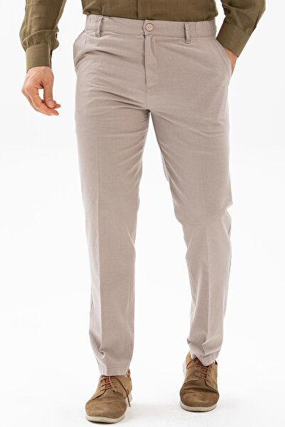 Eliş Şile Bezi Linen Men's Pants Mink Vzn