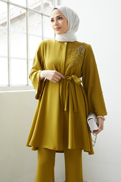 VAVİNOR Σετ παντελόνι Rina Tunic - Πράσινο λαδιού