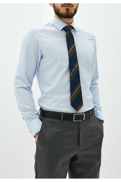 Zikuv Спортивний Slimfit Basic Oxford Тканина Basic Терморегулююча Сорочка, що не мнеться