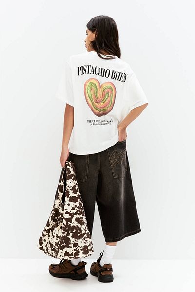 Pull & Bear Breakfast graphic T-shirt