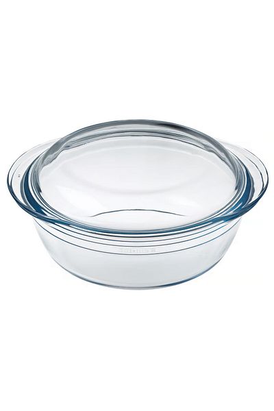 OCUİSİNE FRANCE Vas termorezistent cu capac 23cm, 3L, rotund, Glassware Range