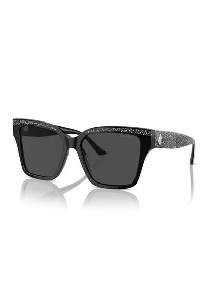 Jimmy Choo Woman Pillow Sunglasses- Jc 5003 - Lense Size:55mm - Black/glitter