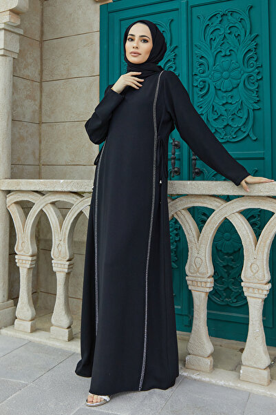 VAVİNOR Yandan Bağlamalı Elbise - Siyah