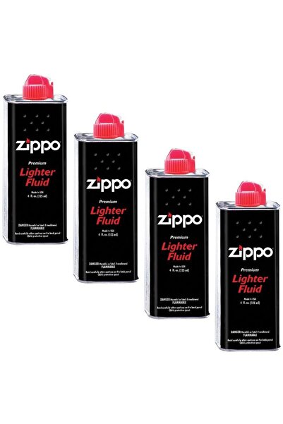 Zippo Çakmak ikmal Seti 4 Bidon Benzin Set4