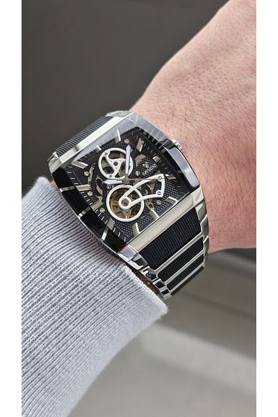 Raymond Rym-5129 Raymond Automatic Men's Wristwatch - 100% Steel and 2 Years Warranty