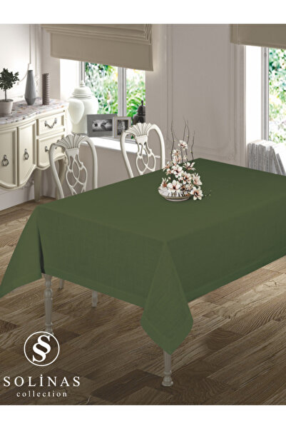 Solinas Collection Mila Gardenya Kumaş Yeşil Masa Örtüsü