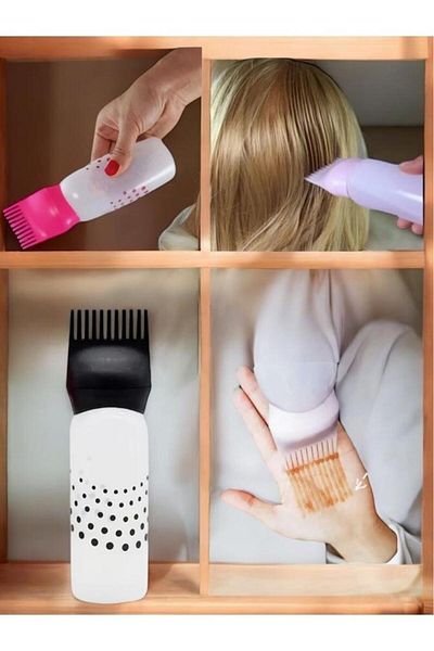 jetfast 2 Pieces of Hair Coloring Care Oil Conditioning Water Dip Dye Applying Apparatus Bottle