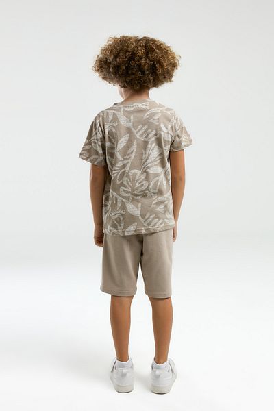 Arnetta Father and Son Shorts Set with Pockets, Cream, Red, Cute and High Quality 100% Cotton