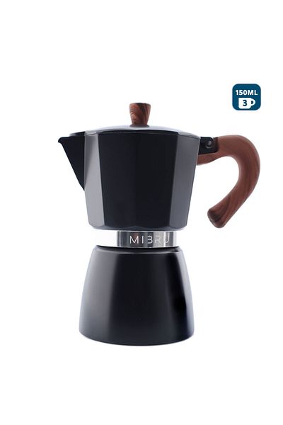 MIBRU Coffee moka pot coffee maker 150ml black