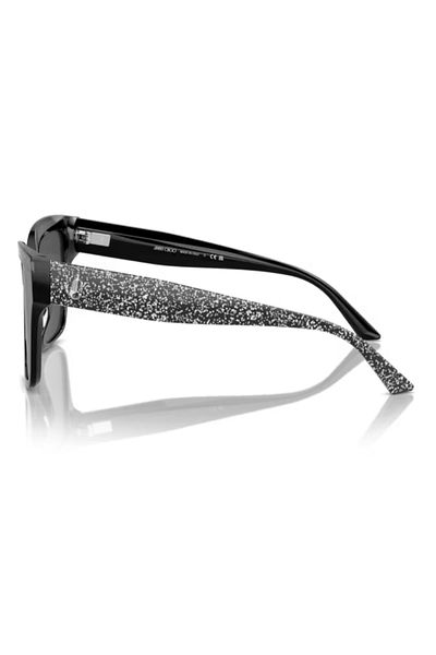Jimmy Choo Woman Pillow Sunglasses- Jc 5003 - Lense Size:55mm - Black/glitter
